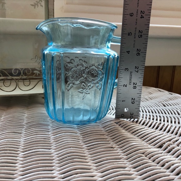Vintage Mayfair Roses Blue Pitcher - Picture 9 of 11